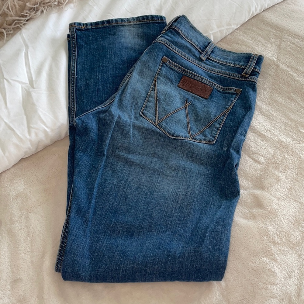 Mens Wrangler Retro Slim Straight Jeans